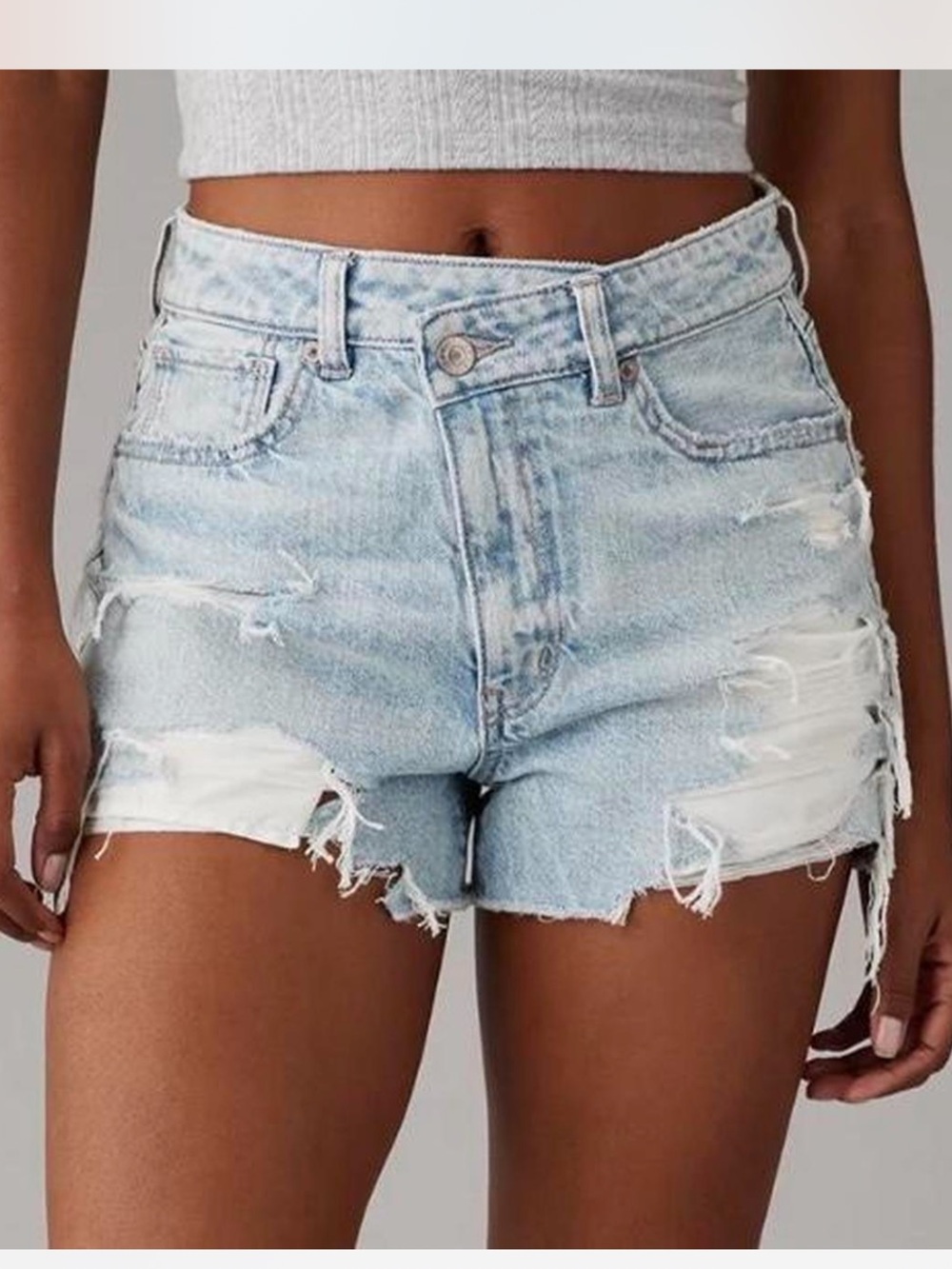 American Eagle Mom Short Crossover Waistband 12
